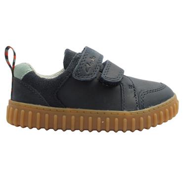 CLARKS COVEPOPT SHOE - NAVY F